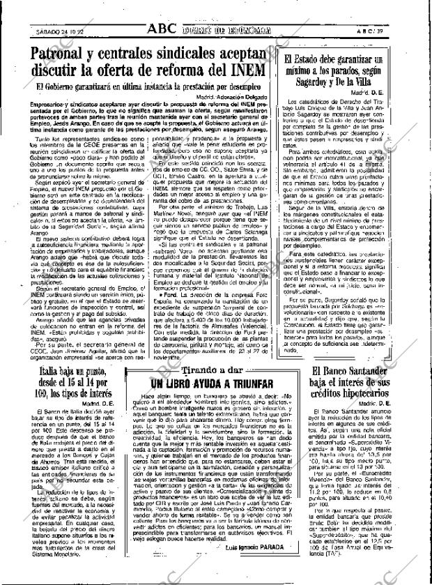 ABC MADRID 24-10-1992 página 39