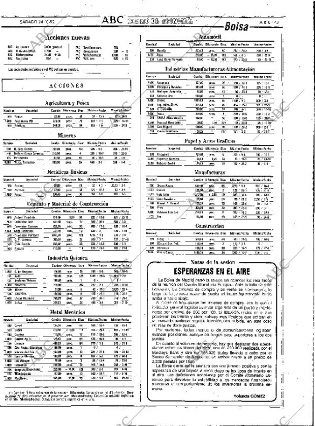 ABC MADRID 24-10-1992 página 43