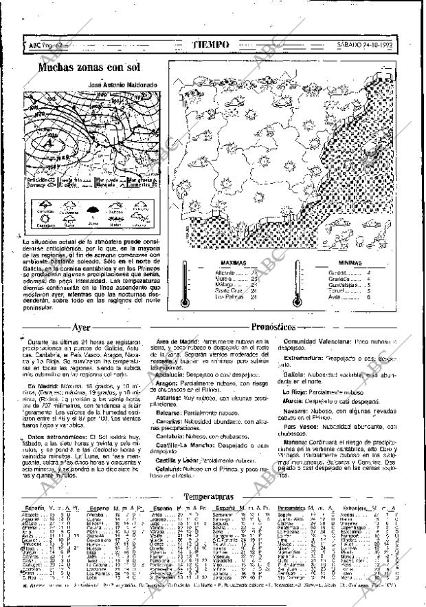 ABC MADRID 24-10-1992 página 62