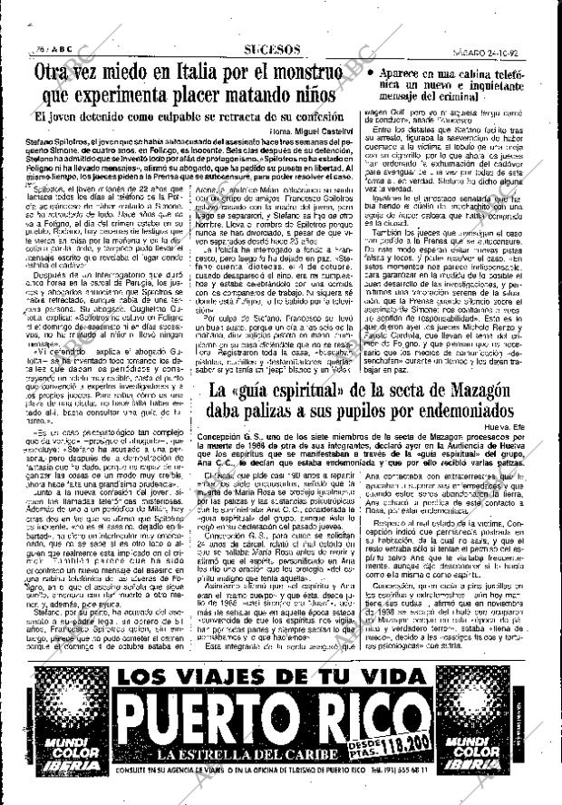 ABC MADRID 24-10-1992 página 76