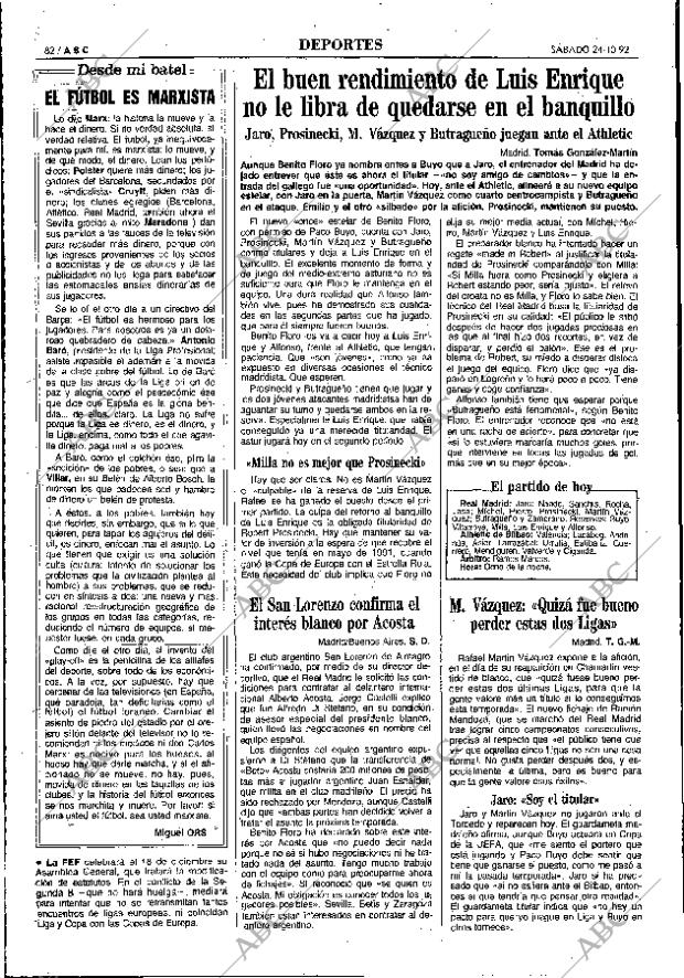 ABC MADRID 24-10-1992 página 82