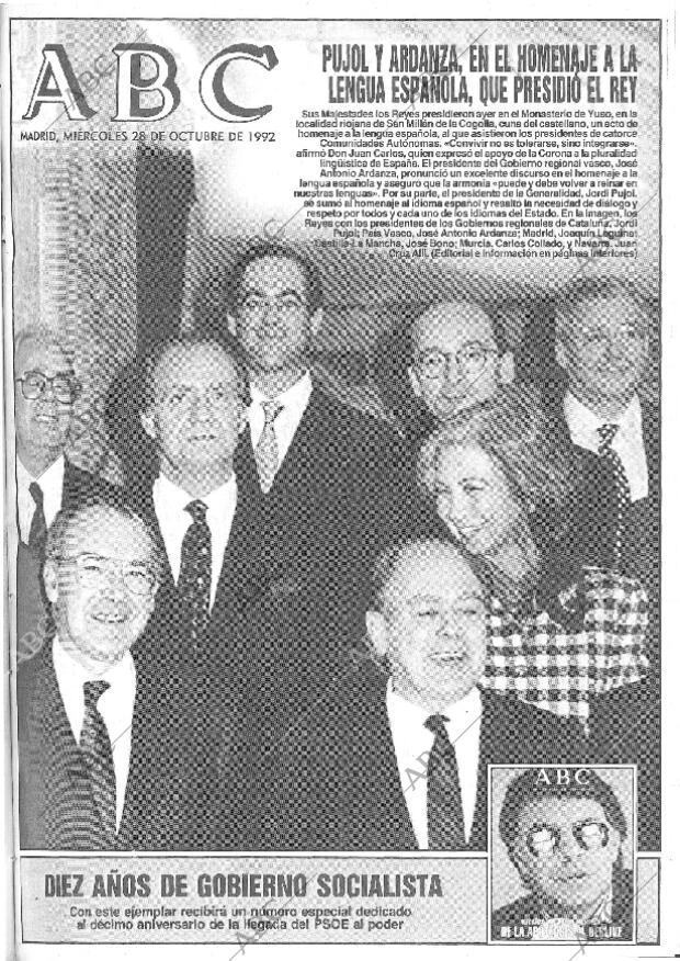ABC MADRID 28-10-1992 página 1