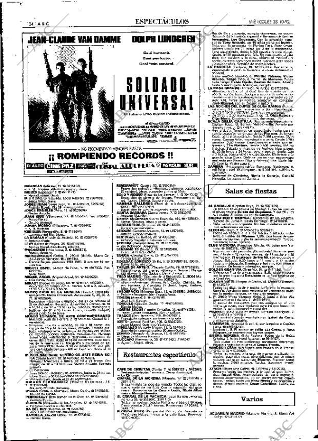 ABC MADRID 28-10-1992 página 104
