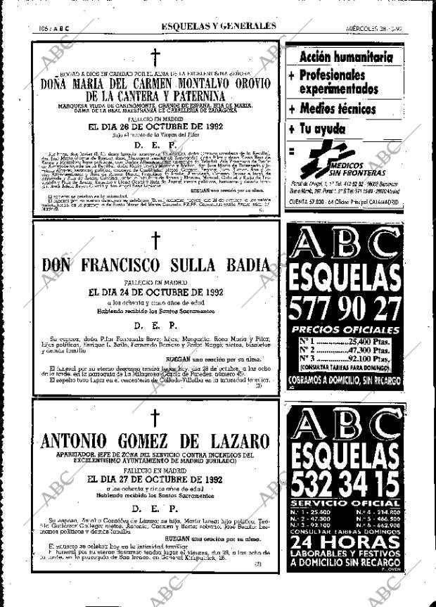 ABC MADRID 28-10-1992 página 106