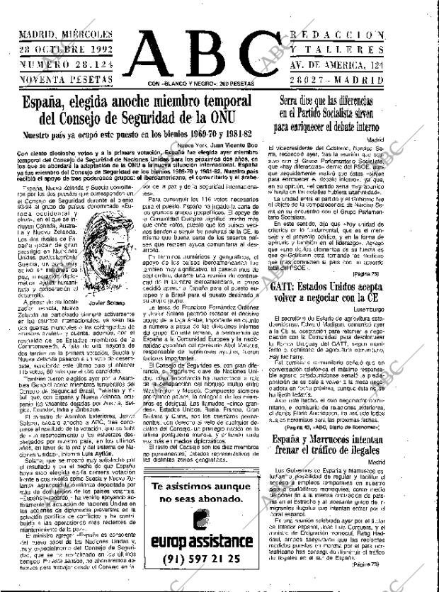 ABC MADRID 28-10-1992 página 15