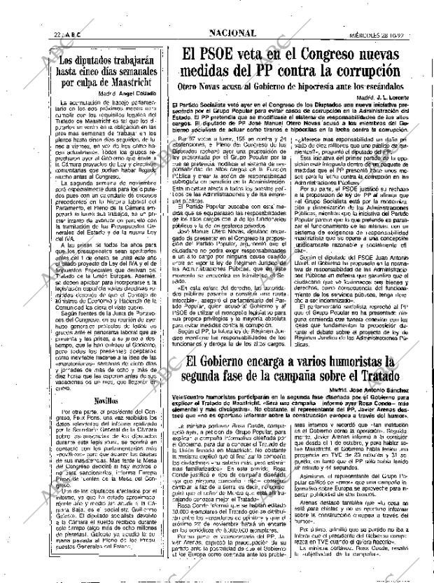 ABC MADRID 28-10-1992 página 22