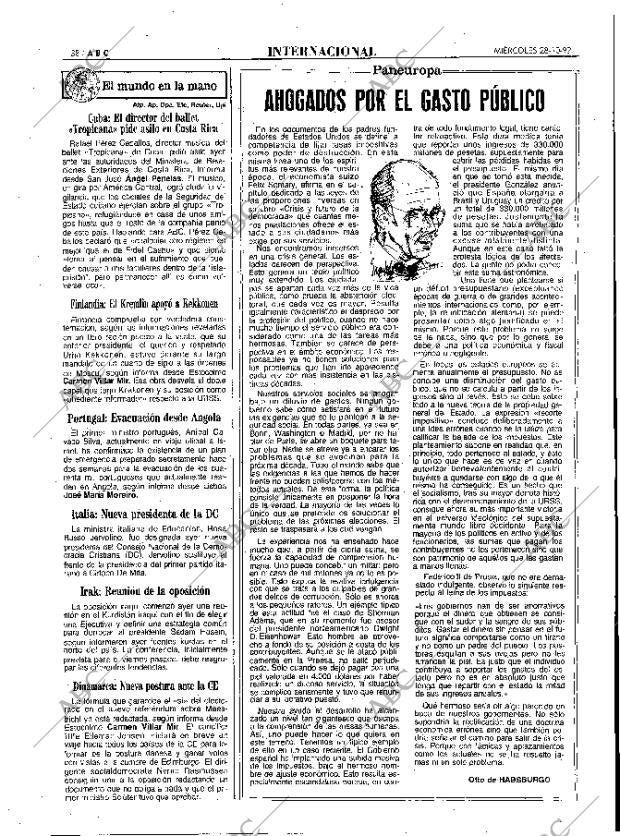ABC MADRID 28-10-1992 página 38