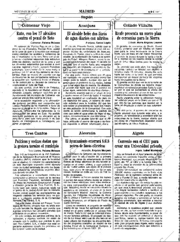 ABC MADRID 28-10-1992 página 67