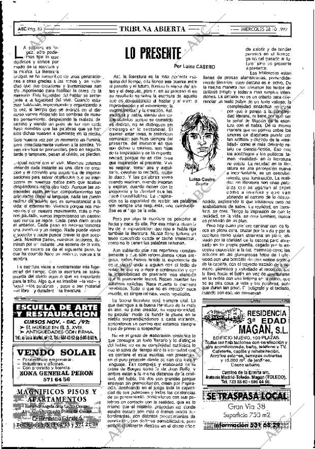 ABC MADRID 28-10-1992 página 82