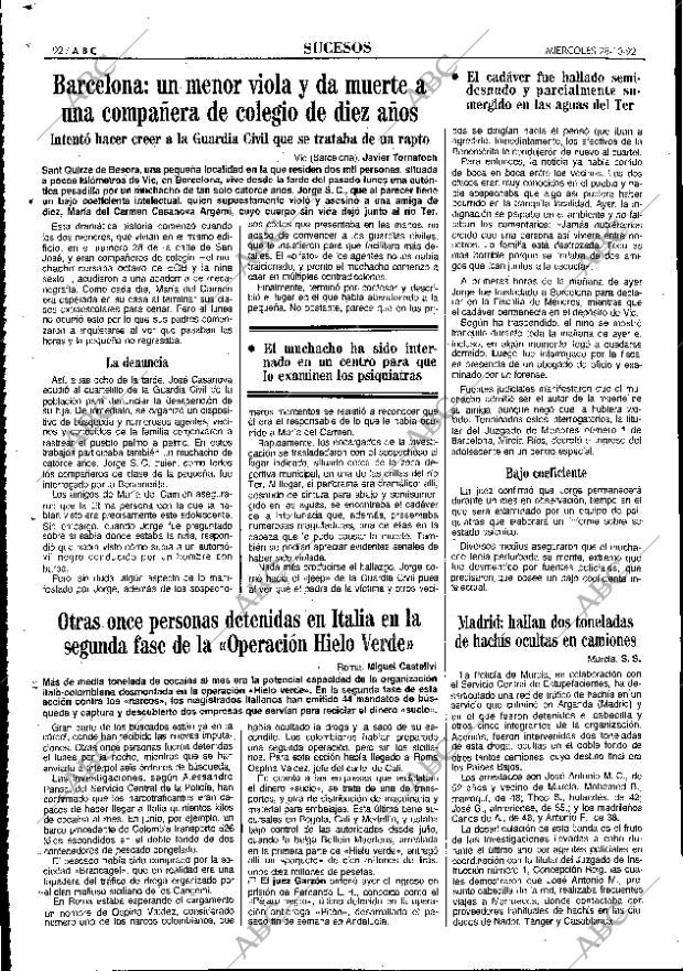 ABC MADRID 28-10-1992 página 92