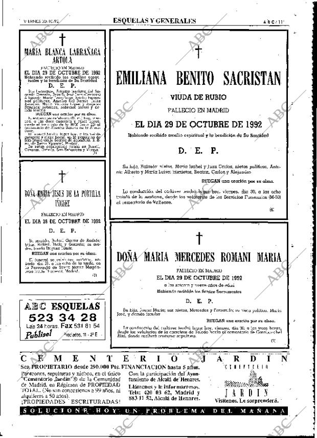 ABC MADRID 30-10-1992 página 111