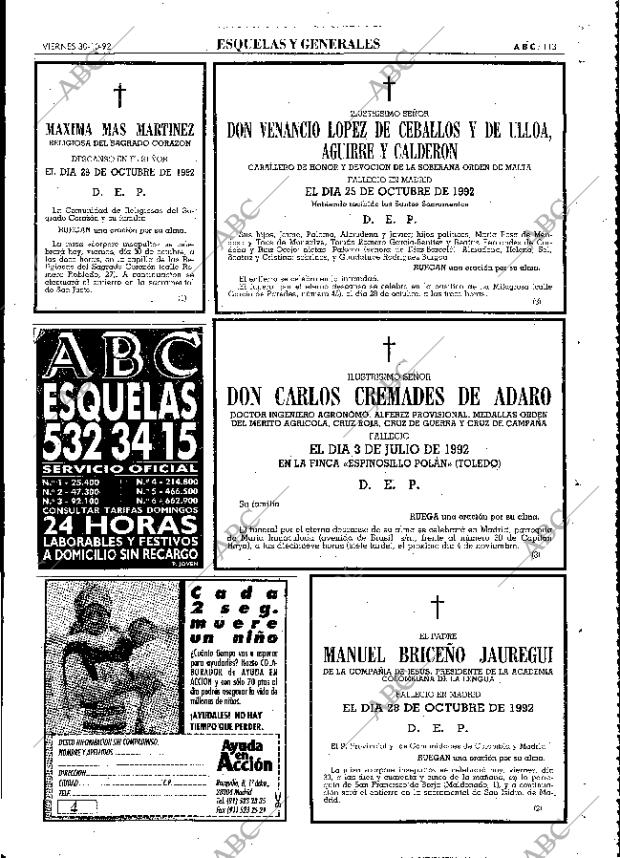 ABC MADRID 30-10-1992 página 113
