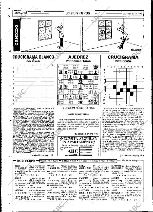ABC MADRID 30-10-1992 página 126