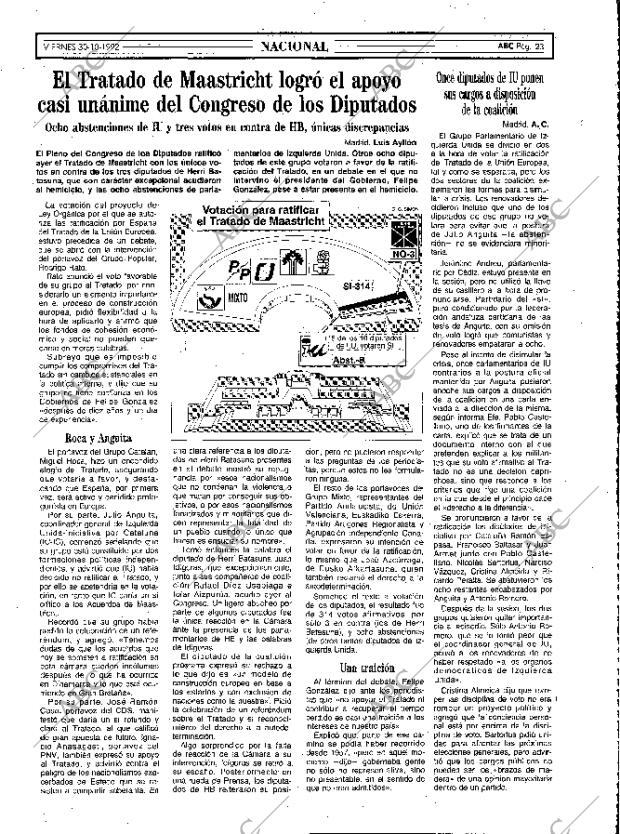 ABC MADRID 30-10-1992 página 23