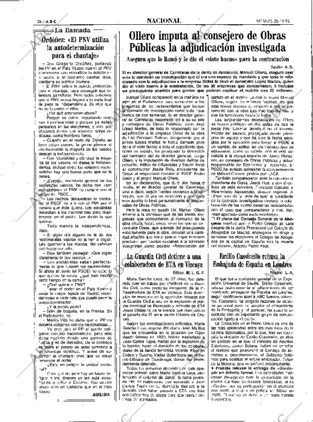 ABC MADRID 30-10-1992 página 26