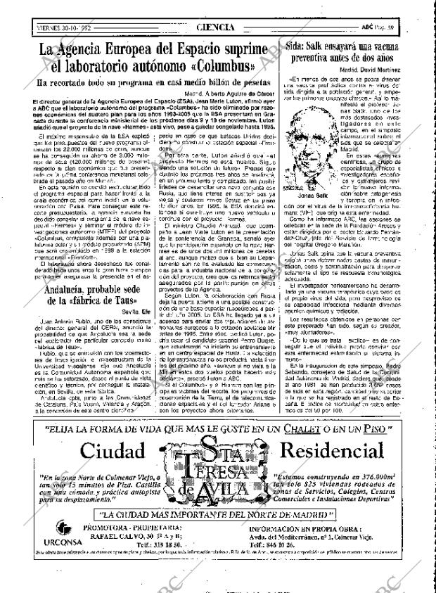 ABC MADRID 30-10-1992 página 59