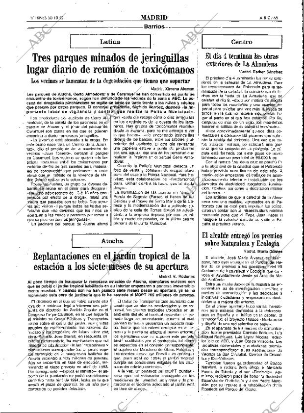 ABC MADRID 30-10-1992 página 65