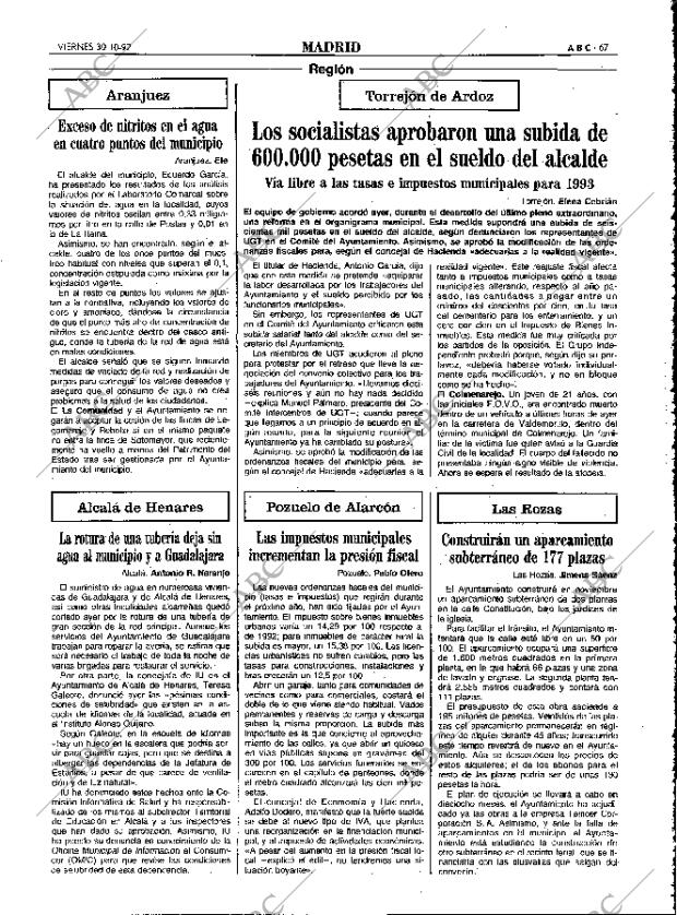 ABC MADRID 30-10-1992 página 67