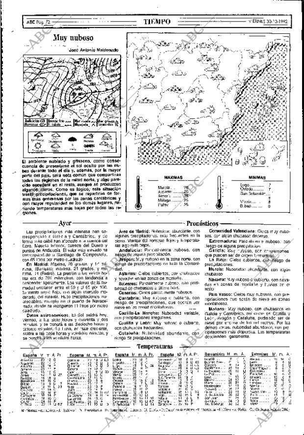 ABC MADRID 30-10-1992 página 72