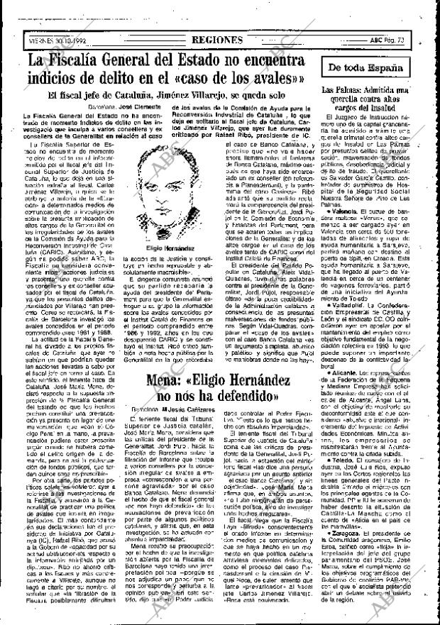 ABC MADRID 30-10-1992 página 73