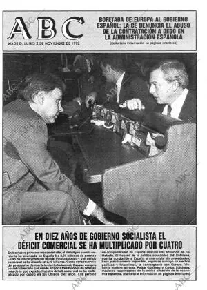 ABC MADRID 02-11-1992 página 1