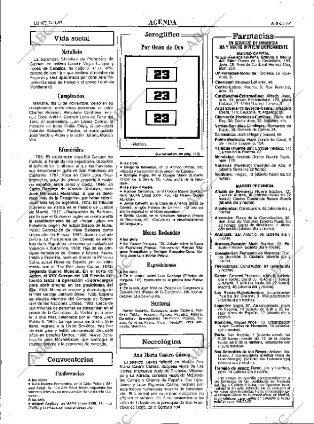 ABC MADRID 02-11-1992 página 67