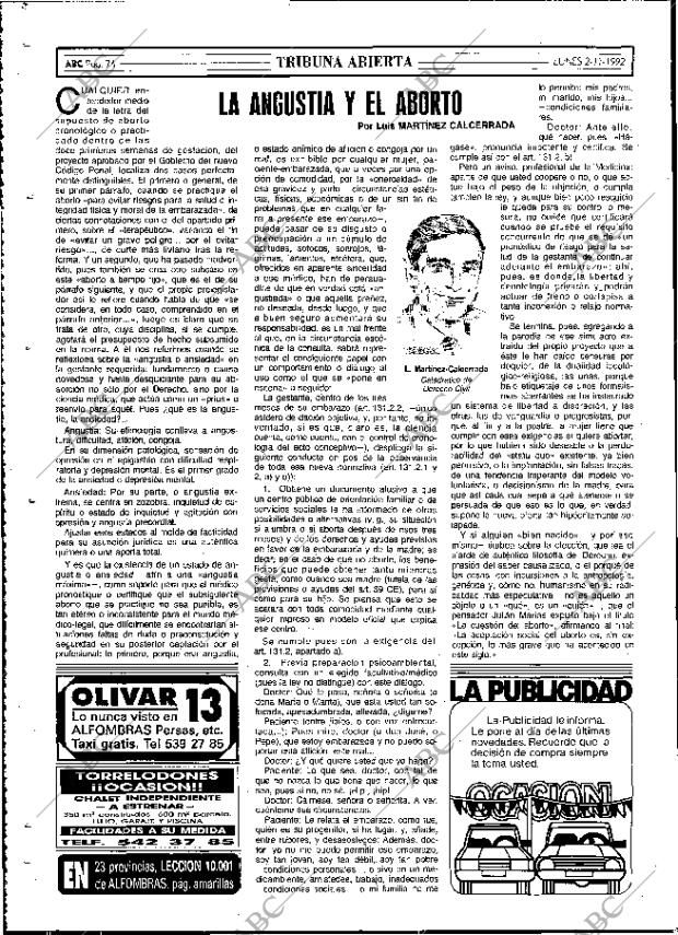 ABC MADRID 02-11-1992 página 74