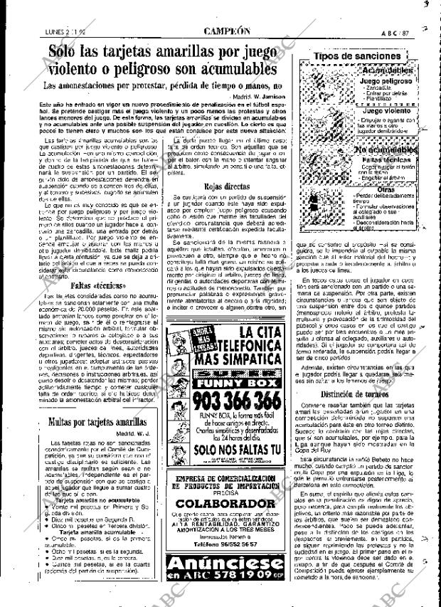 ABC MADRID 02-11-1992 página 87