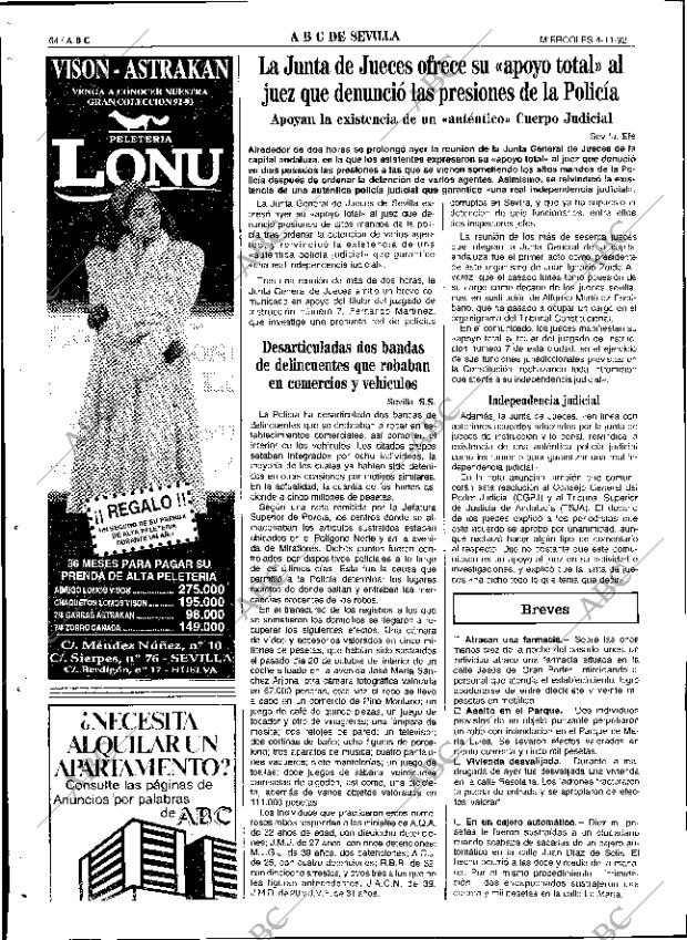 ABC SEVILLA 04-11-1992 página 64