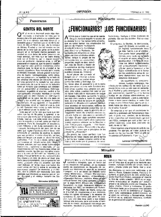 ABC MADRID 06-11-1992 página 20