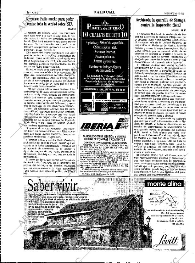 ABC MADRID 06-11-1992 página 26