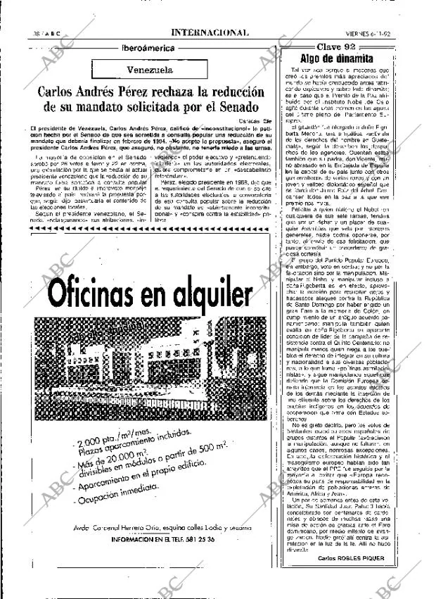 ABC MADRID 06-11-1992 página 38