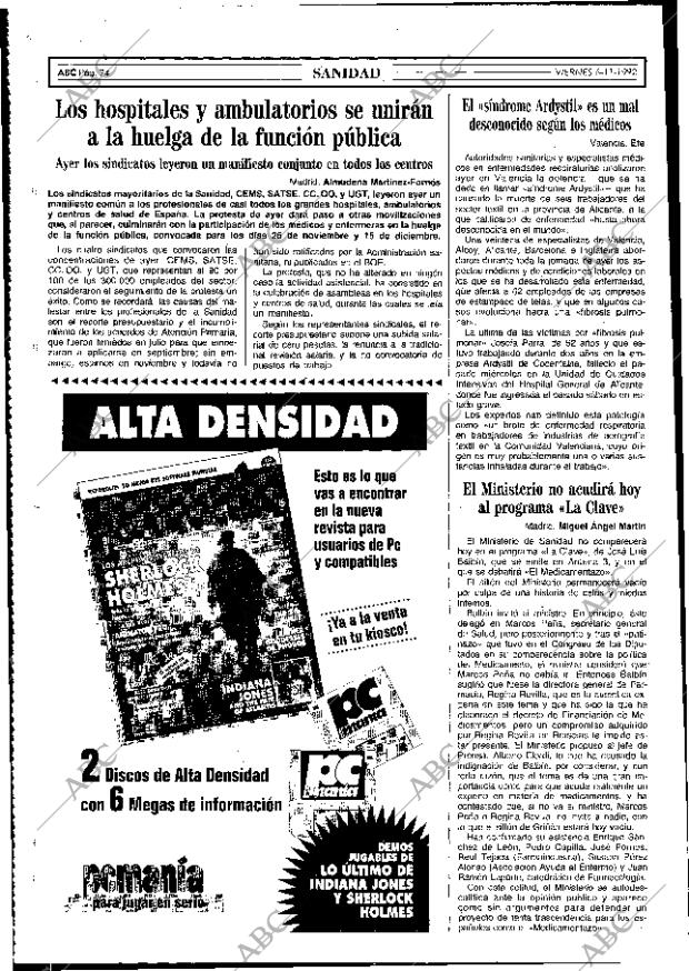 ABC MADRID 06-11-1992 página 74