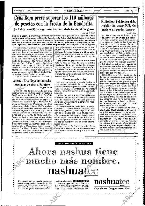 ABC MADRID 06-11-1992 página 77