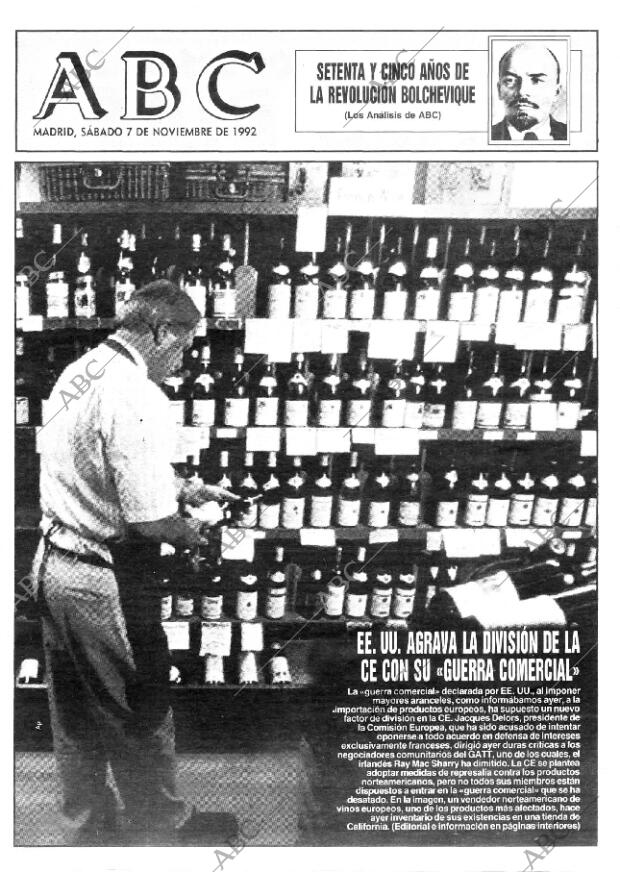 ABC MADRID 07-11-1992 página 1