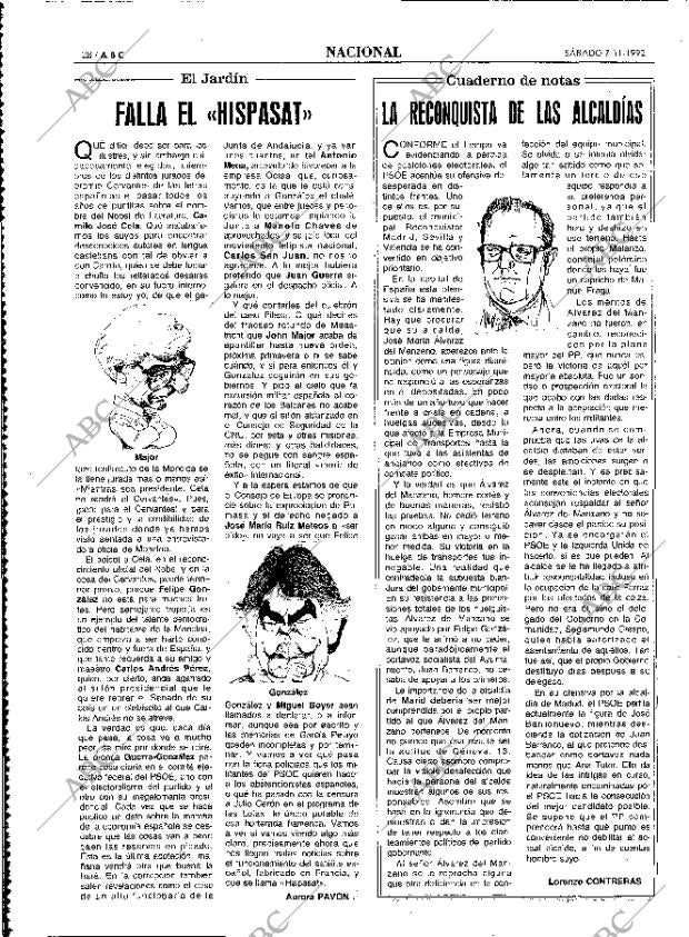 ABC MADRID 07-11-1992 página 28