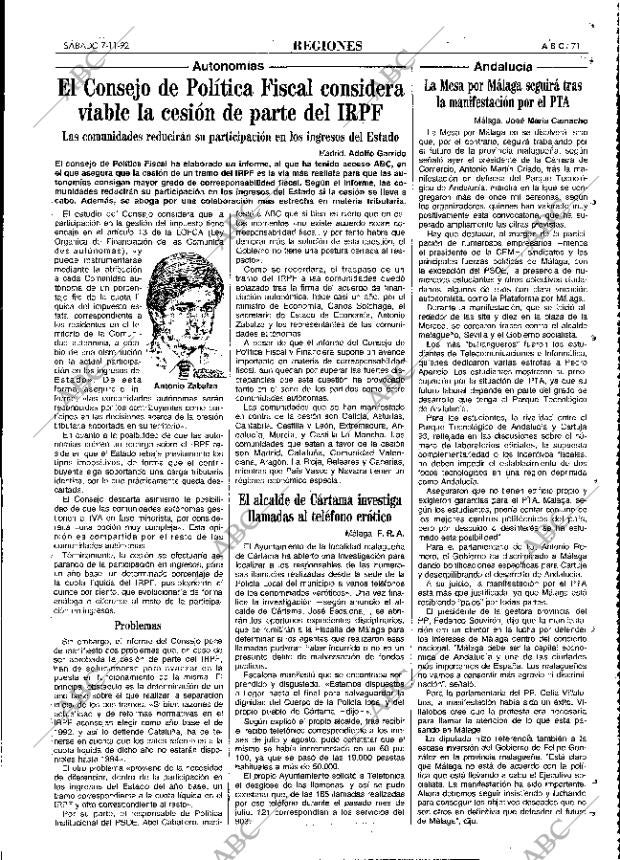 ABC MADRID 07-11-1992 página 71