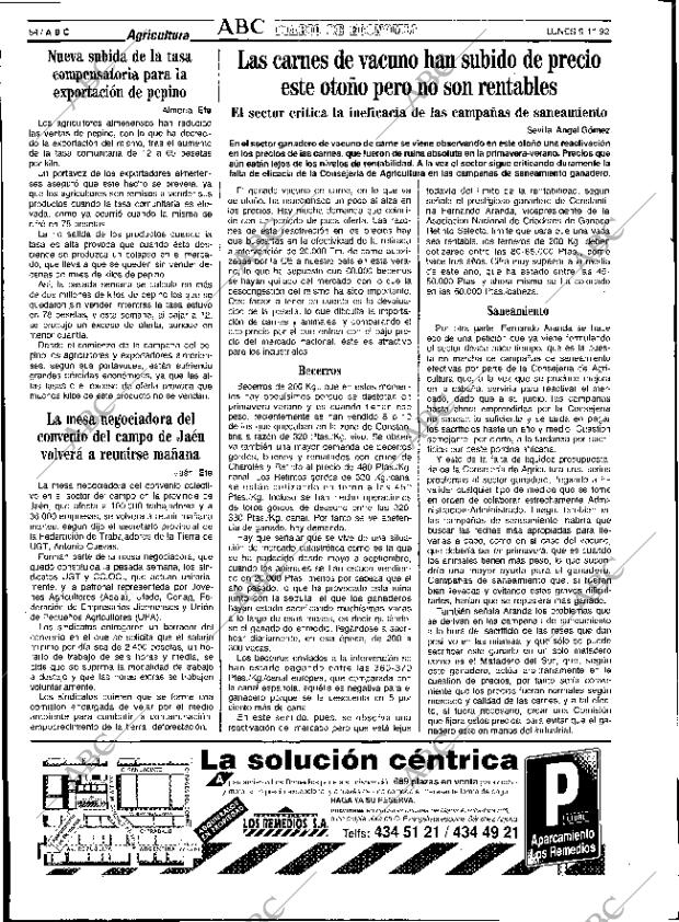 ABC SEVILLA 09-11-1992 página 54