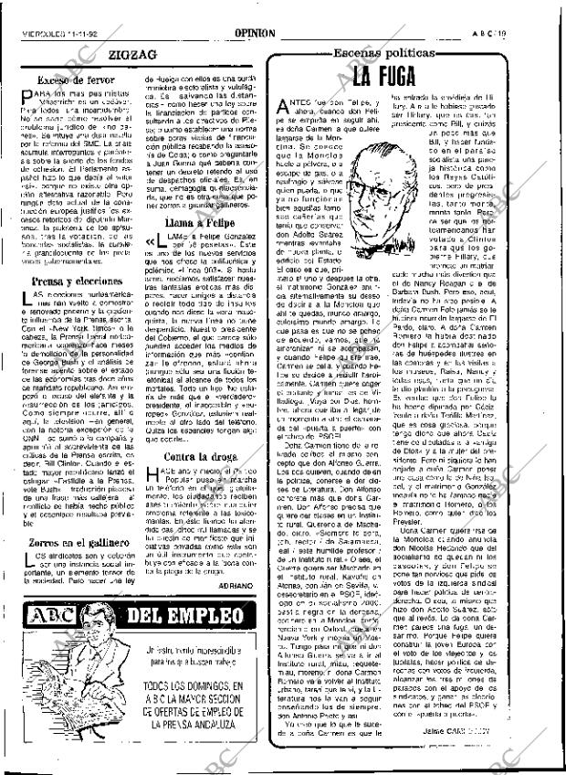 ABC SEVILLA 11-11-1992 página 19