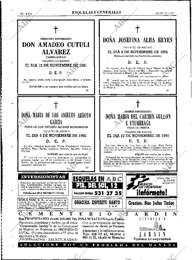 ABC MADRID 12-11-1992 página 108