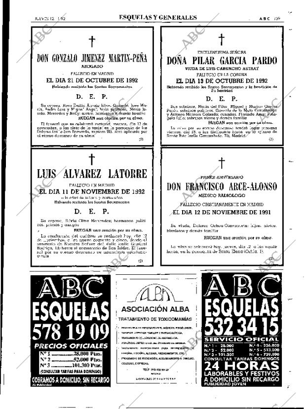 ABC MADRID 12-11-1992 página 109