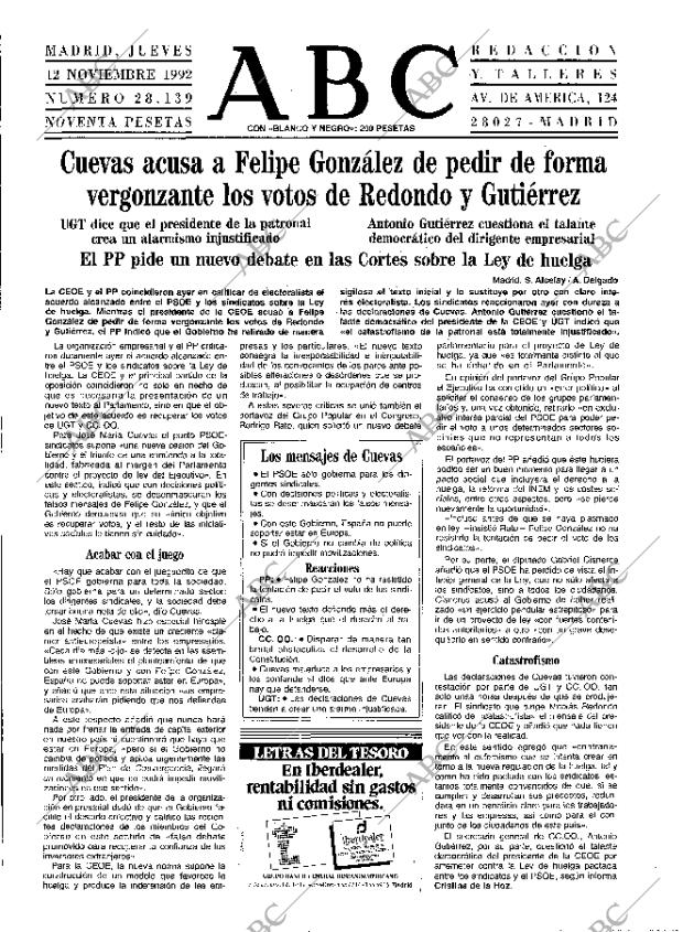 ABC MADRID 12-11-1992 página 15