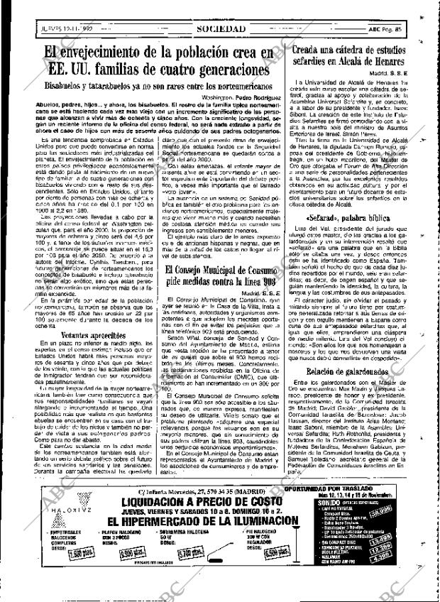 ABC MADRID 12-11-1992 página 85