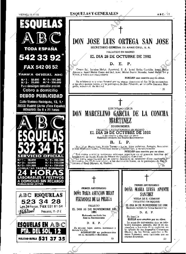 ABC MADRID 13-11-1992 página 111