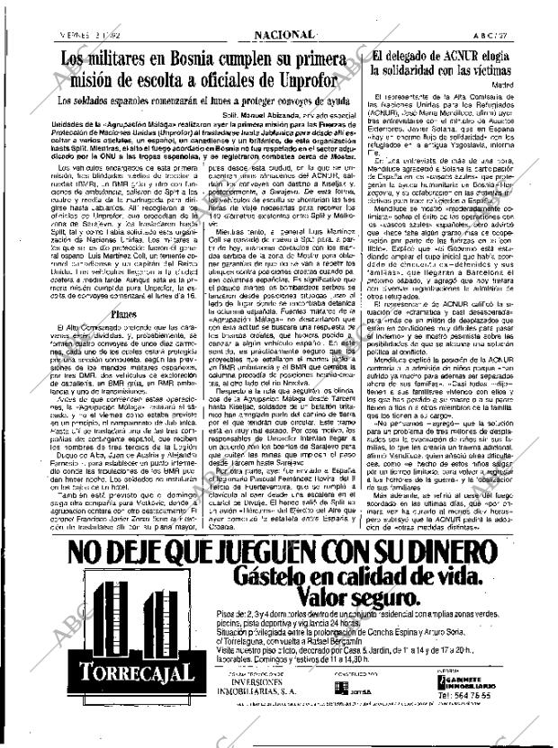 ABC MADRID 13-11-1992 página 27