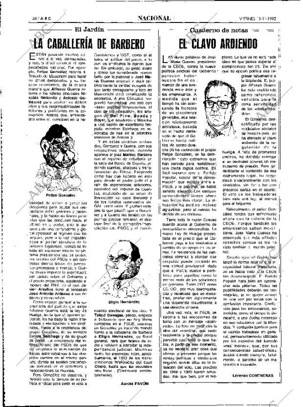 ABC MADRID 13-11-1992 página 28
