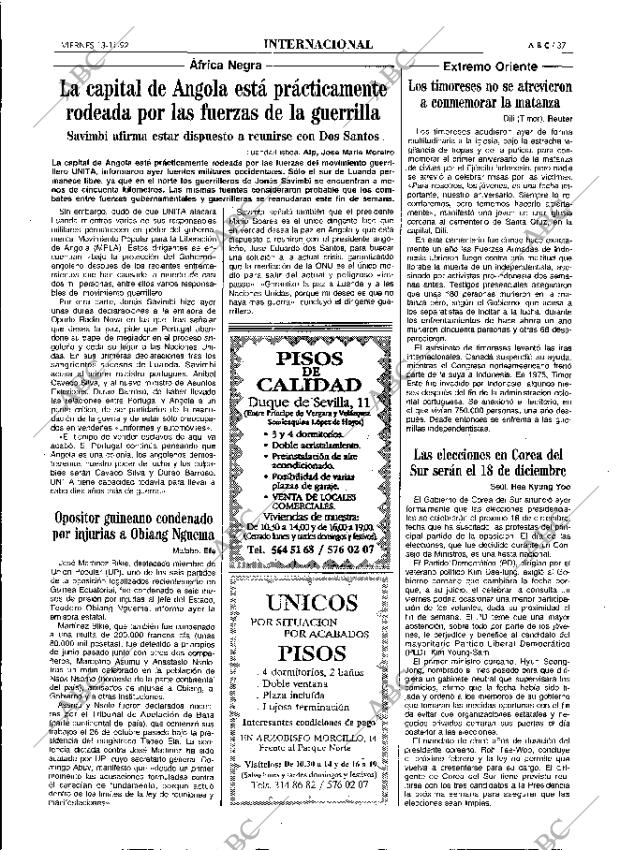 ABC MADRID 13-11-1992 página 37