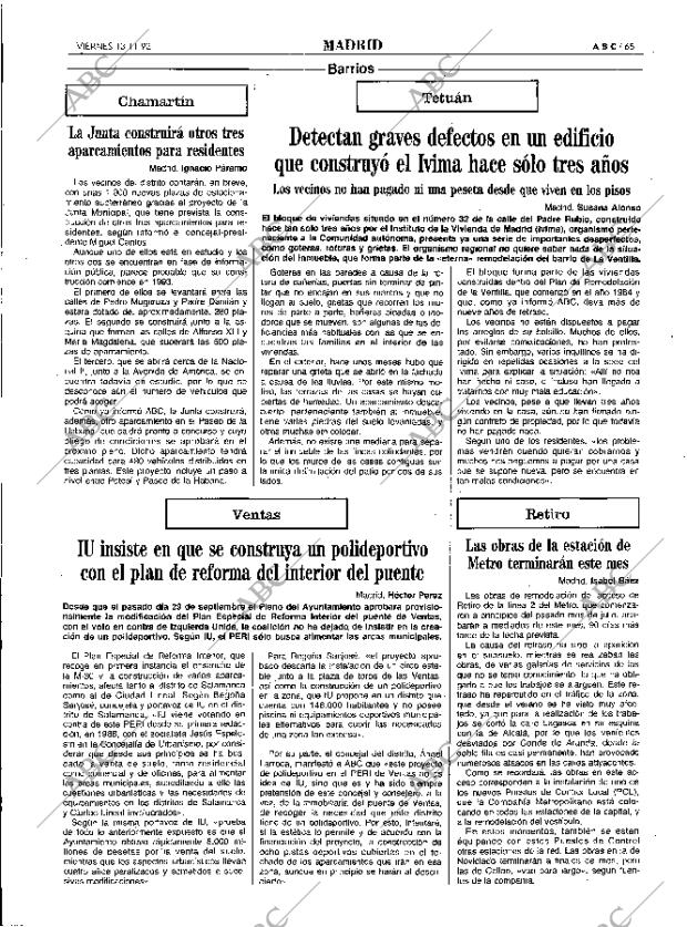 ABC MADRID 13-11-1992 página 65