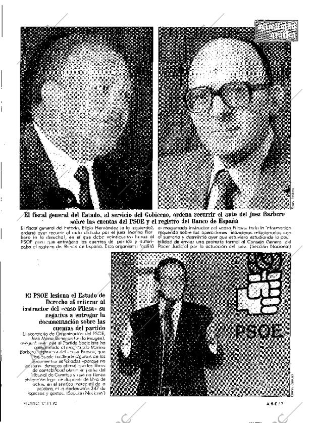 ABC MADRID 13-11-1992 página 7