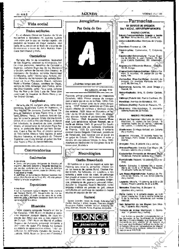 ABC MADRID 13-11-1992 página 70